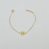 18k Green Butterfly Baby Bracelet 1g