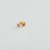 18k Lady Bug Earrings 0.70g