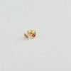 18k Lady Bug Earrings 0.70g