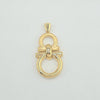18k Belt Buckle Pendant 6g