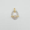 18k 2Tone Knot Pendant 4g