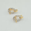18k 2Toned Knot Earrings 4g