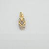 18K 2Toned Double Infinity Knot Pendant 8.3g