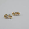18k 2Toned Infinity Knot Earrings 4.4g