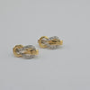 18k 2Toned Infinity Knot Earrings 4.4g