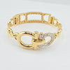 18k 2Toned Belt Buckle Bangle 20g
