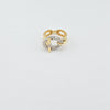 18k 2Toned Knot S7 Ring 2.9g