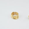 18k 3n1 Bamboo S7.5 Ring 3.8g