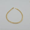 18k Small Curb 4mm 8.5in Bracelet 3.9g
