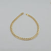 18k Small Curb 4mm 8.5in Bracelet 3.9g