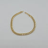 18k Mini Tight Curb 3mm Bracelet 2.6g
