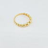 18k Gradual Beaded S8.5 Ring 3.1 g