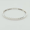 18k Honeycomb S16 White Bangle 7.6g