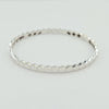 18k Honeycomb S16 White Bangle 7.6g