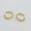18k Mini Heart Huggie Earrings 2g
