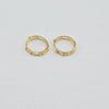 18k Mini Chain Huggie Earrings 1.7g