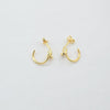 18k Nail Earrings 3.2g