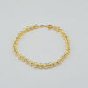 18k Beaded 4mm Bracelet 6.8g