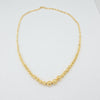 18k Gradual Beaded Necklace 12.7g