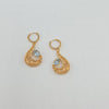 18k Spiral Theme Earrings 7.2g