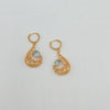 18k Spiral Theme Earrings 7.2g