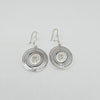 18k Circle Drop Earrings 9g