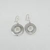 18k Circle Drop Earrings 9g