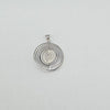 18k Circle Pendant 3.9g