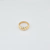 18k Wave Shape S7 Ring 5.1g