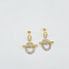 18k 2Toned Knot Earrings 4.6g