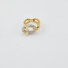 18k 2Toned Knot S 5.75 Ring 3.8g