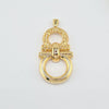18k Belt Buckle Pendant 5.8g