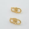 18k Belt Bucke Earrings 5.5g
