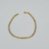 18K 2Toned Rollie Link 4mm Bracelet 6.6g