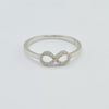 Diamond 14k D 0.07ct Infinity Ring1