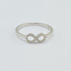 Diamond 14k D 0.07ct Infinity Ring1