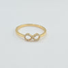 Diamond 14k D 0.07ct  Infinity Ring