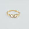 Diamond 14k D 0.07ct  Infinity Ring
