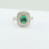 Diamond 18k E 1.27ct D 1.05ct Engagement Ring