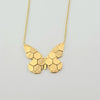 18k Abstract Matte Butterfly Necklace 11.3g