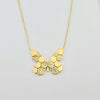 18k Abstract Mirrored Butterfly Necklace 6.3g