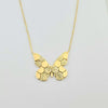 18k Abstract Mirrored Butterfly Necklace 6.3g