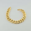 18k Large Curb 14mm Bracelet 22.4g