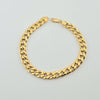 18k Curb 7mm 8.5in Bracelet 10g