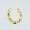 18k Cable Chain 11mm Bracelet 20.5