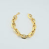 18k Cable Chain 11mm Bracelet 20.5