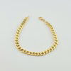 18k Small Curb  6mm Bracelet 8.3g
