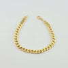 18k Small Curb  6mm Bracelet 8.3g