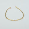 18k 2Toned Rollie Link 3mm Bracelet 5.7g