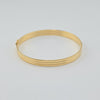 18k Laser Cut Bangle 6.1g
